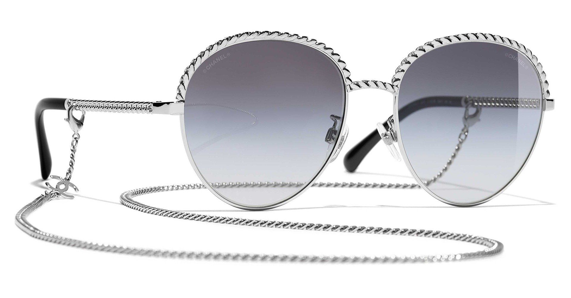 CHANEL 4242 Round Metal Sunglasses | Maverick & Wolf