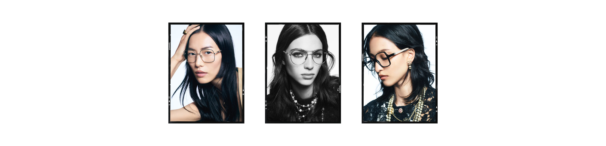 Chanel sunglasses with black textured square frame and black transparent  lenses - BELORN