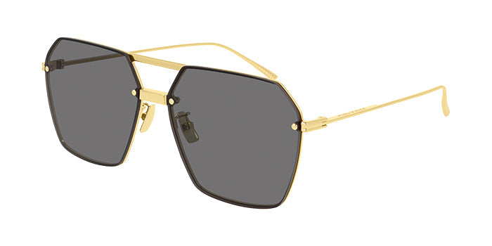 Bottega Veneta BV1045S Gold/Grey #colour_gold-grey
