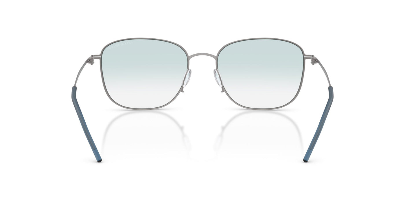 Giorgio Armani AR6168 Matte Gunmetal/Clear Light Blue Gradient #colour_matte-gunmetal-clear-light-blue-gradient