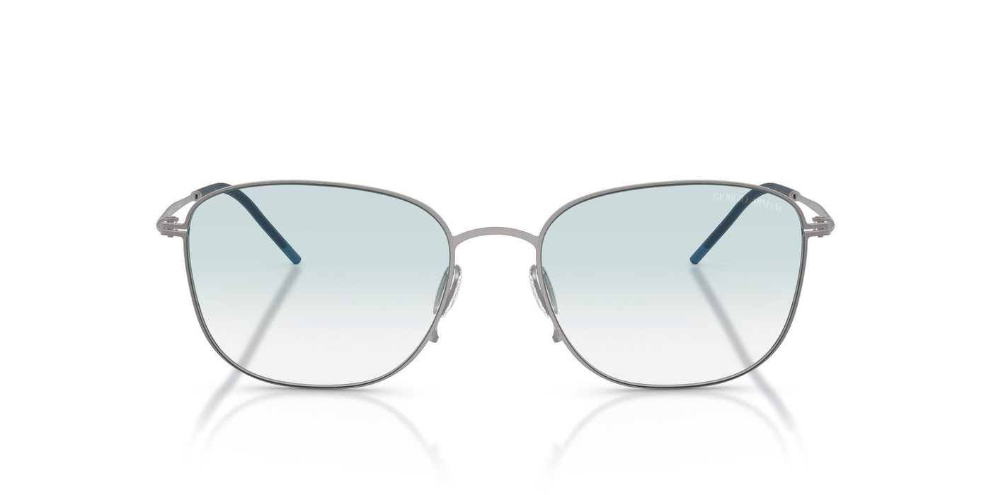 Giorgio Armani AR6168 Matte Gunmetal/Clear Light Blue Gradient #colour_matte-gunmetal-clear-light-blue-gradient