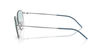 Giorgio Armani AR6168 Matte Gunmetal/Clear Light Blue Gradient #colour_matte-gunmetal-clear-light-blue-gradient