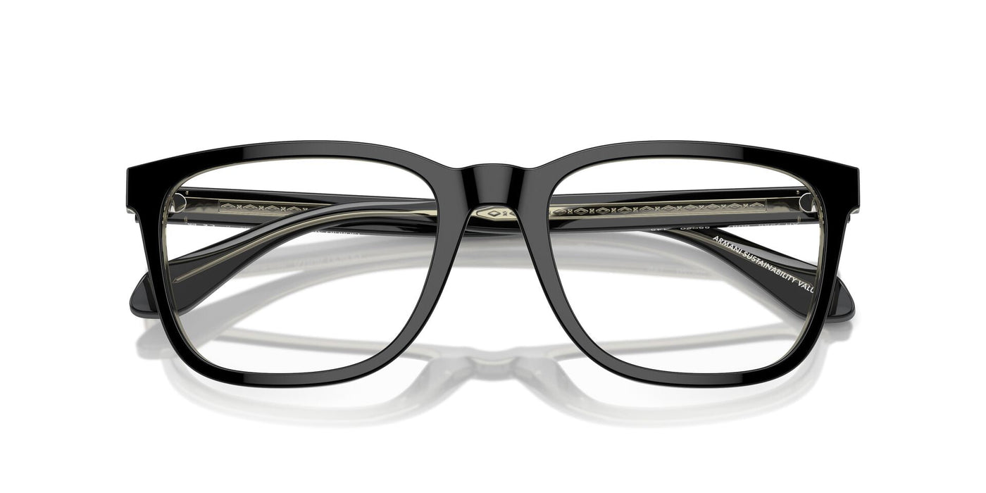 Giorgio Armani AR7255 Top Black-Transparent Green #colour_top-black-transparent-green