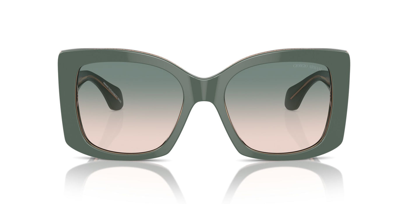 Giorgio Armani AR8208U Top Sage Green/Transparent Pink/Light Brown Green Gradient #colour_top-sage-green-transparent-pink-light-brown-green-gradient