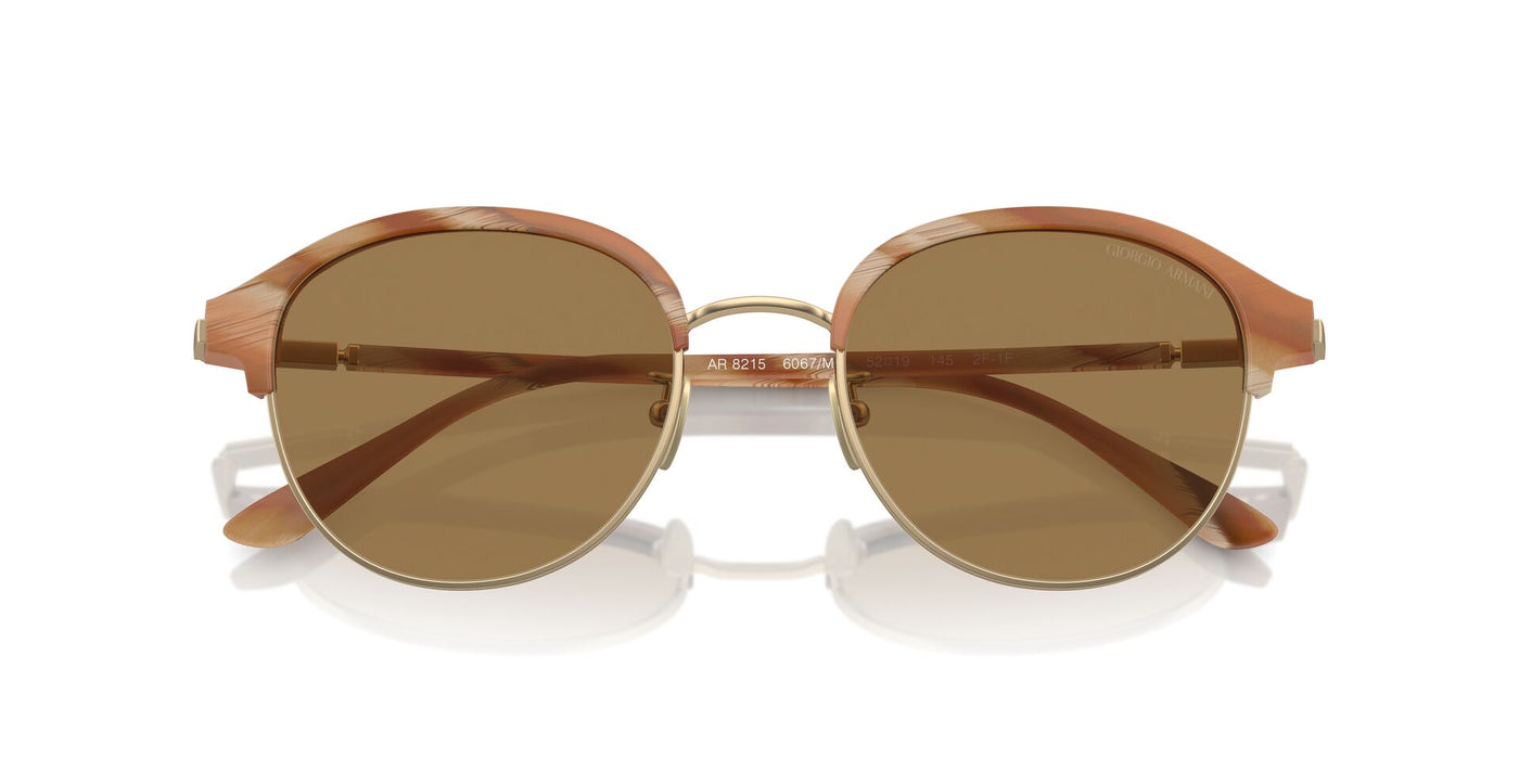 Giorgio Armani AR8215 Matte Honey Horn/Brown Photochromic #colour_matte-honey-horn-brown-photochromic