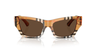 Burberry BE4441U Check Sand/Dark Brown #colour_check-sand-dark-brown