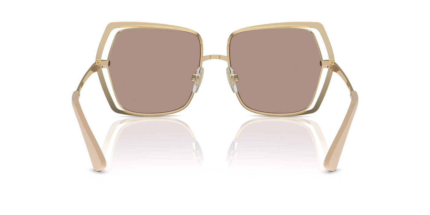 Dolce&Gabbana DG2306 Pale Gold/Light Brown Flash Gold Mirror #colour_pale-gold-light-brown-flash-gold-mirror