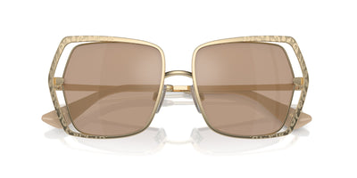 Dolce&Gabbana DG2306 Pale Gold/Light Brown Flash Gold Mirror #colour_pale-gold-light-brown-flash-gold-mirror