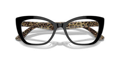 Dolce&Gabbana DG3360 Black On Leo Brown #colour_black-on-leo-brown