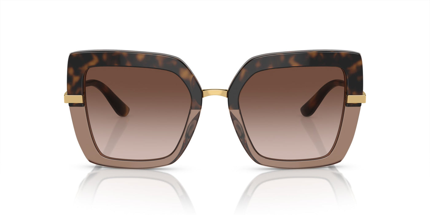 Dolce&Gabbana DG4373 Havana On Transparent Brown/Brown Gradient #colour_havana-on-transparent-brown-brown-gradient