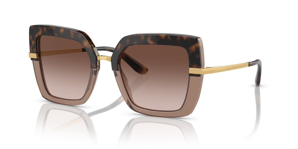 Dolce&Gabbana DG4373 Havana On Transparent Brown/Brown Gradient #colour_havana-on-transparent-brown-brown-gradient