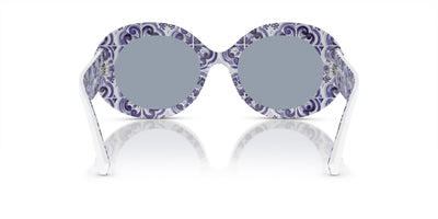 Dolce&Gabbana DG4448 White On Blue Maiolica/Light Blue Silver Mirror #colour_white-on-blue-maiolica-light-blue-silver-mirror