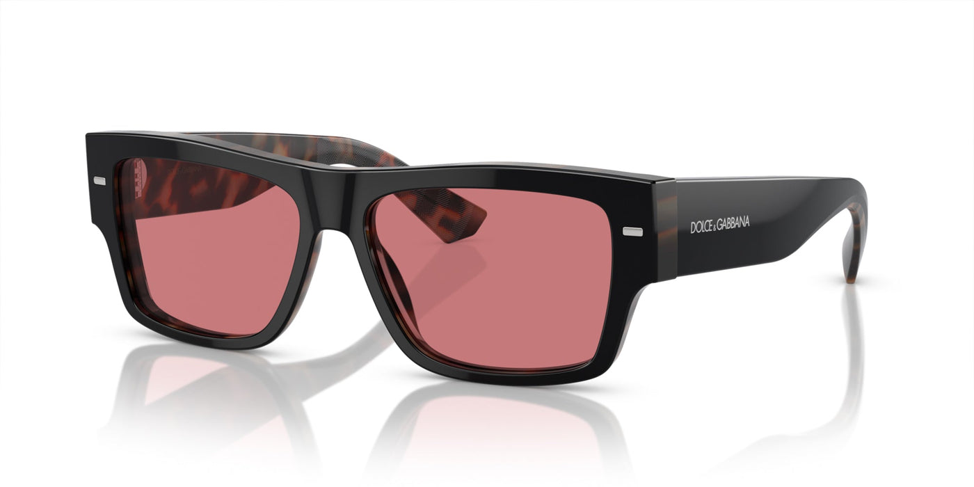 Dolce&Gabbana DG4451 Black On Red Havana/Purple Brown #colour_black-on-red-havana-purple-brown