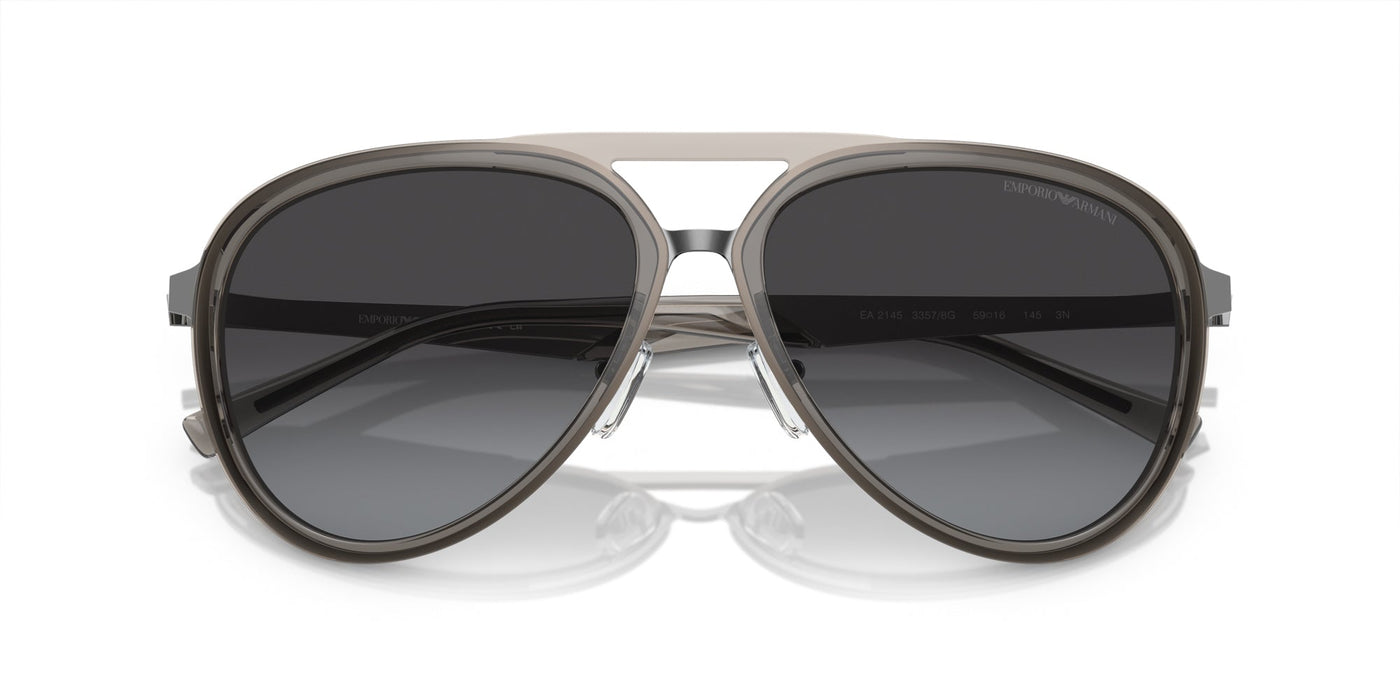 Emporio Armani EA2145 Shiny Transparent Smoke/Grey Gradient #colour_shiny-transparent-smoke-grey-gradient