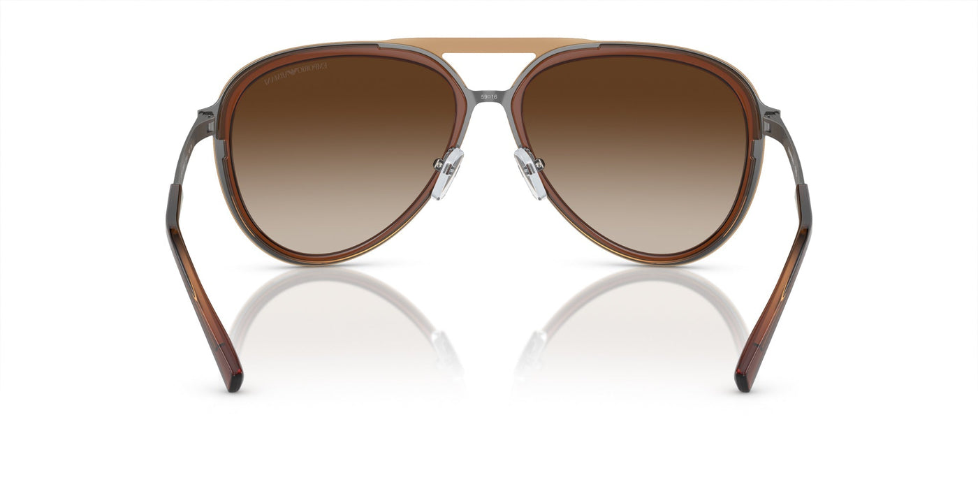 Emporio Armani EA2145 Shiny Transparent Brown/Brown Gradient #colour_shiny-transparent-brown-brown-gradient