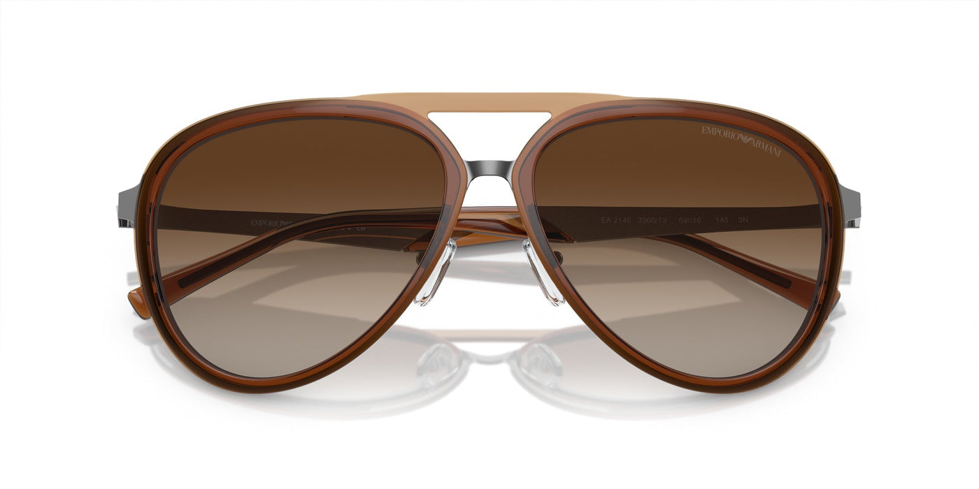 Emporio Armani EA2145 Shiny Transparent Brown/Brown Gradient #colour_shiny-transparent-brown-brown-gradient