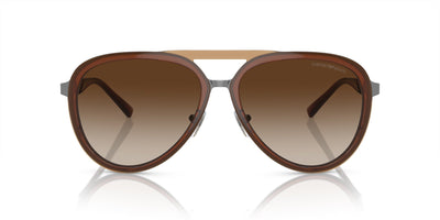 Emporio Armani EA2145 Shiny Transparent Brown/Brown Gradient #colour_shiny-transparent-brown-brown-gradient