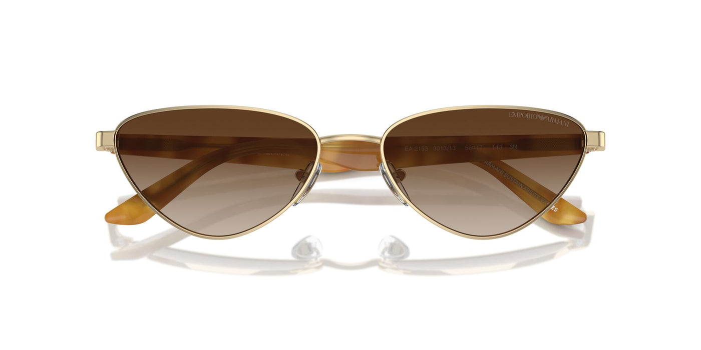 Emporio Armani EA2153 Shiny Pale Gold/Brown Gradient #colour_shiny-pale-gold-brown-gradient