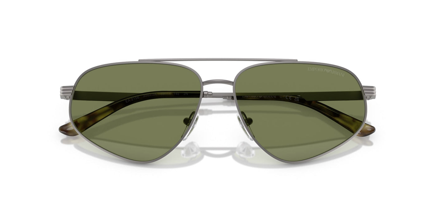 Emporio Armani EA2156 Matte Gunmetal/Green #colour_matte-gunmetal-green