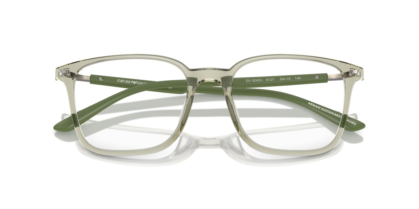 Emporio Armani EA3242U Shiny Transparent Green #colour_shiny-transparent-green