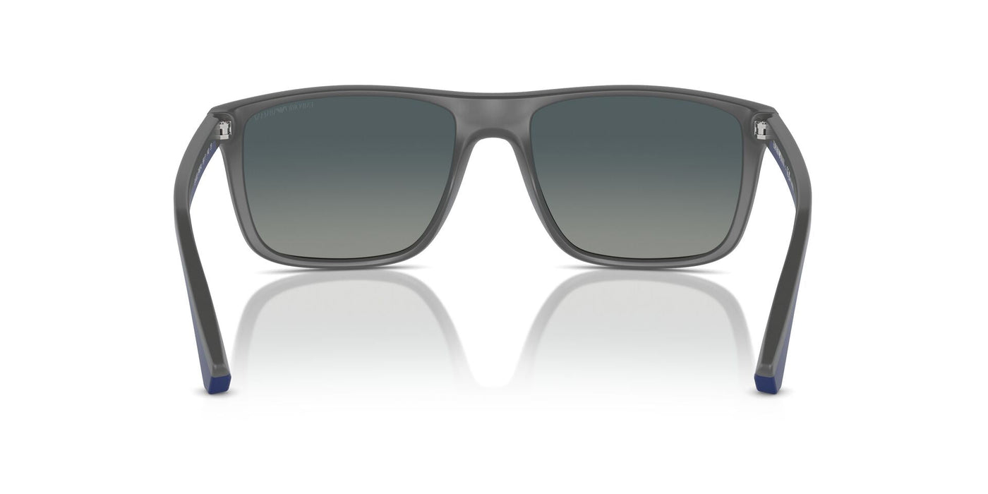 Emporio Armani EA4033 Matte Grey/Blue Gradient Polarised #colour_matte-grey-blue-gradient-polarised