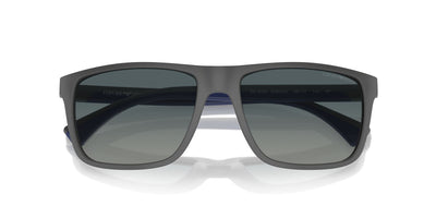 Emporio Armani EA4033 Matte Grey/Blue Gradient Polarised #colour_matte-grey-blue-gradient-polarised