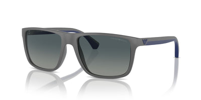 Emporio Armani EA4033 Matte Grey/Blue Gradient Polarised #colour_matte-grey-blue-gradient-polarised