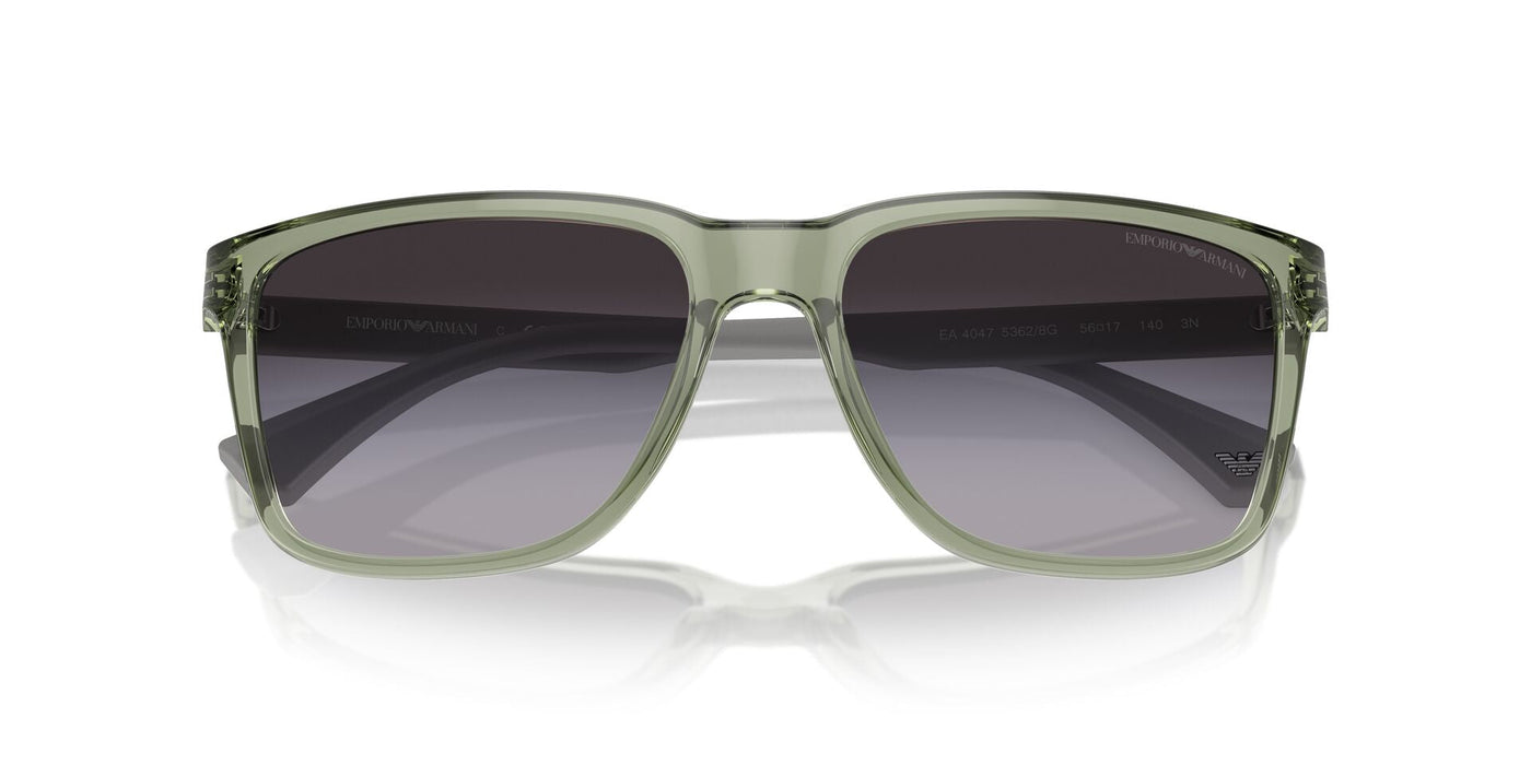 Emporio Armani EA4047 Shiny Transparent Green/Grey Gradient #colour_shiny-transparent-green-grey-gradient