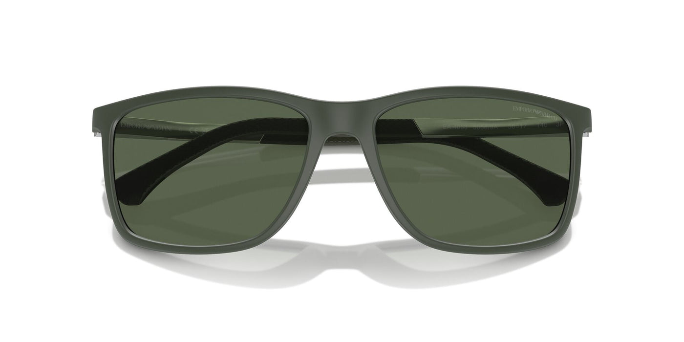 Emporio Armani EA4058 Matte Green/Dark Green Polarised #colour_matte-green-dark-green-polarised