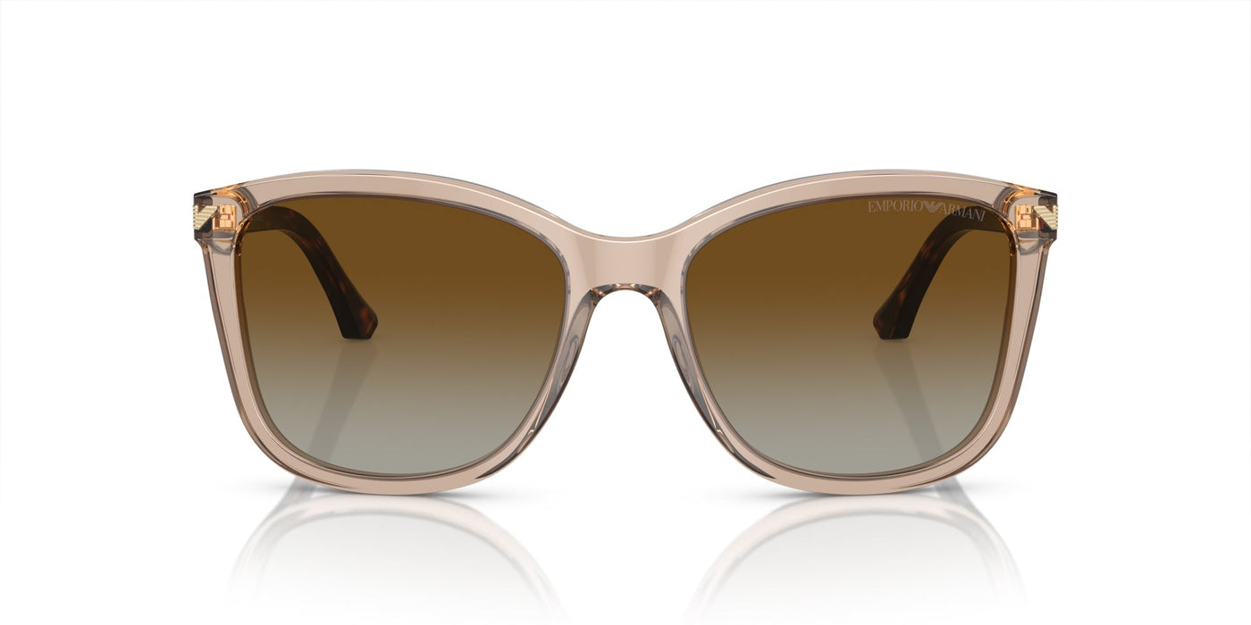 Emporio Armani EA4060 Transparent Tundra/Brown Gradient Polarised #colour_transparent-tundra-brown-gradient-polarised