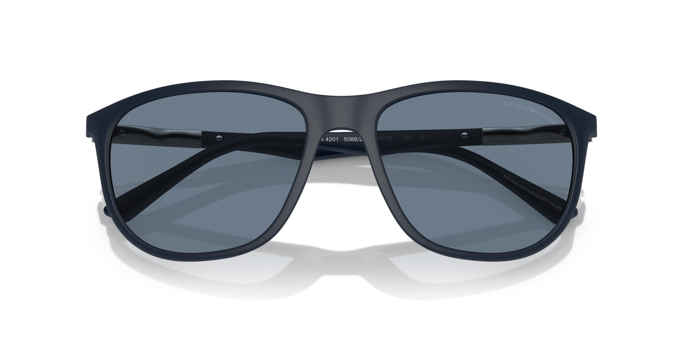 Emporio Armani EA4201 Matte Blue/Dark Blue Polarised #colour_matte-blue-dark-blue-polarised