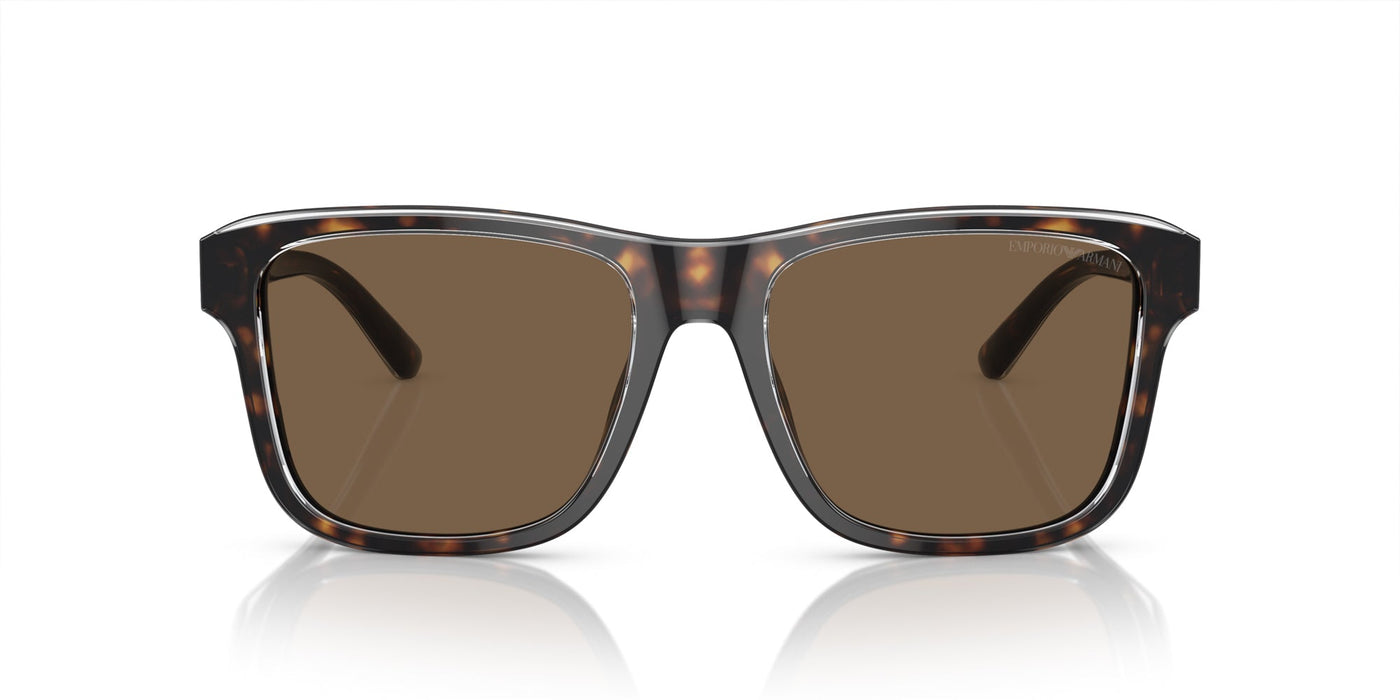 Emporio Armani EA4208 Shiny Havana/Top Crystal/Dark Brown #colour_shiny-havana-top-crystal-dark-brown