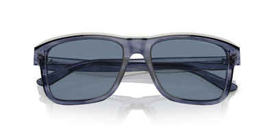 Emporio Armani EA4208 Shiny Blue/Top Smoke/Dark Blue #colour_shiny-blue-top-smoke-dark-blue