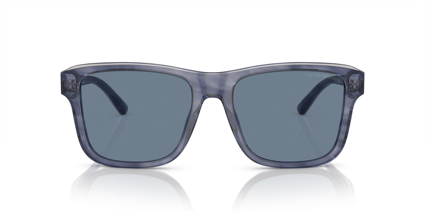 Emporio Armani EA4208 Shiny Blue/Top Smoke/Dark Blue #colour_shiny-blue-top-smoke-dark-blue