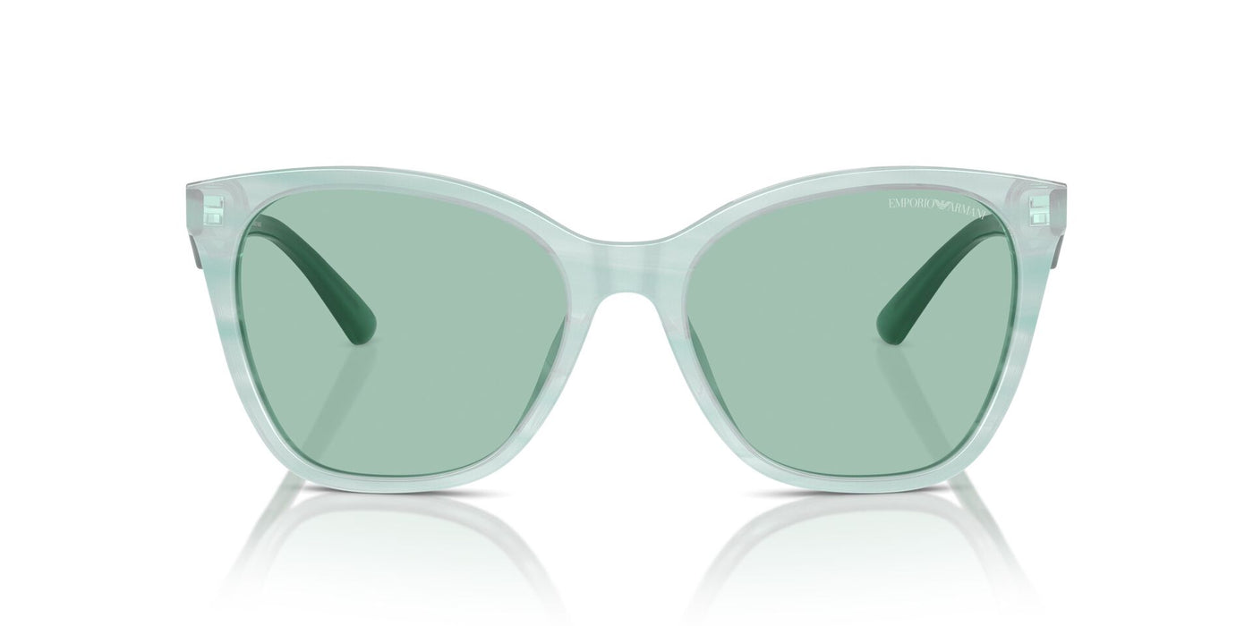 Emporio Armani EA4222U Shiny Striped Green/Green #colour_shiny-striped-green-green