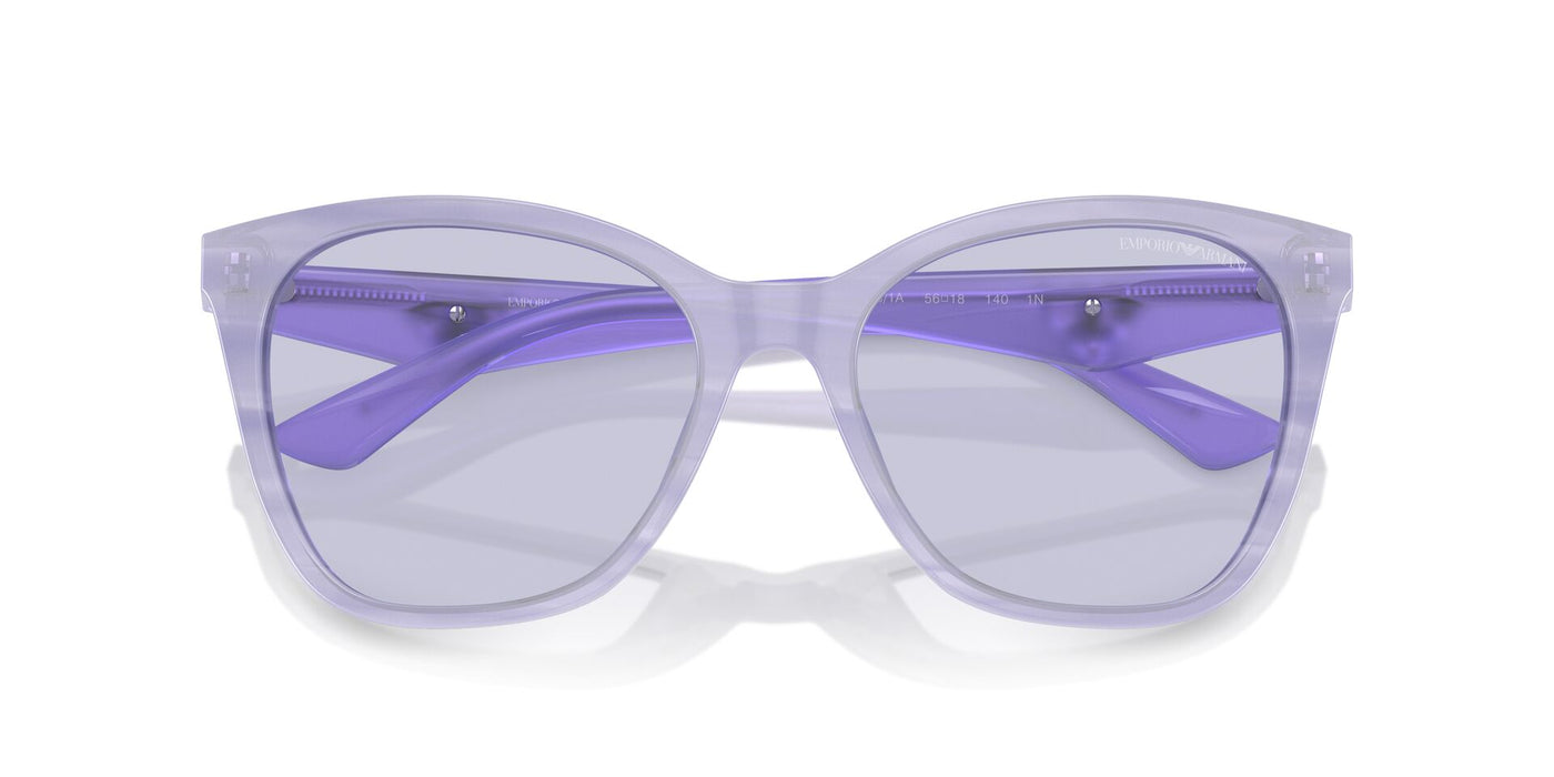 Emporio Armani EA4222U Shiny Striped Lilac/Lilac #colour_shiny-striped-lilac-lilac