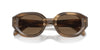 Emporio Armani EA4230U Shiny Striped Brown/Dark Brown #colour_shiny-striped-brown-dark-brown