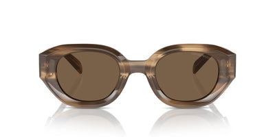 Emporio Armani EA4230U Shiny Striped Brown/Dark Brown #colour_shiny-striped-brown-dark-brown