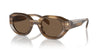 Emporio Armani EA4230U Shiny Striped Brown/Dark Brown #colour_shiny-striped-brown-dark-brown
