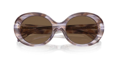 Emporio Armani EA4231U Striped Brown/Dark Brown #colour_striped-brown-dark-brown