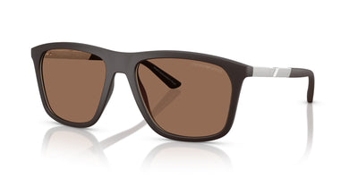 Emporio Armani EA4237 Matte Dark Brown/Dark Brown Gold Mirror #colour_matte-dark-brown-dark-brown-gold-mirror