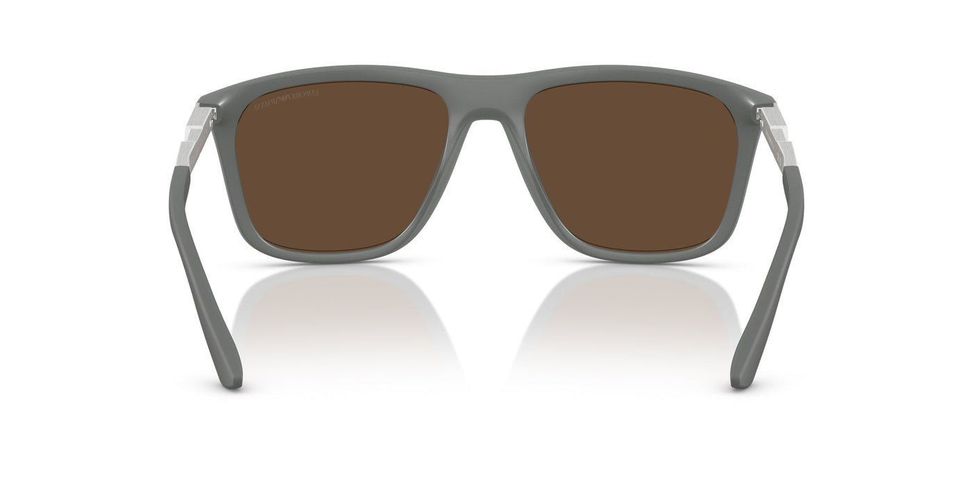 Emporio Armani EA4237 Matte Grey/Dark Brown #colour_matte-grey-dark-brown