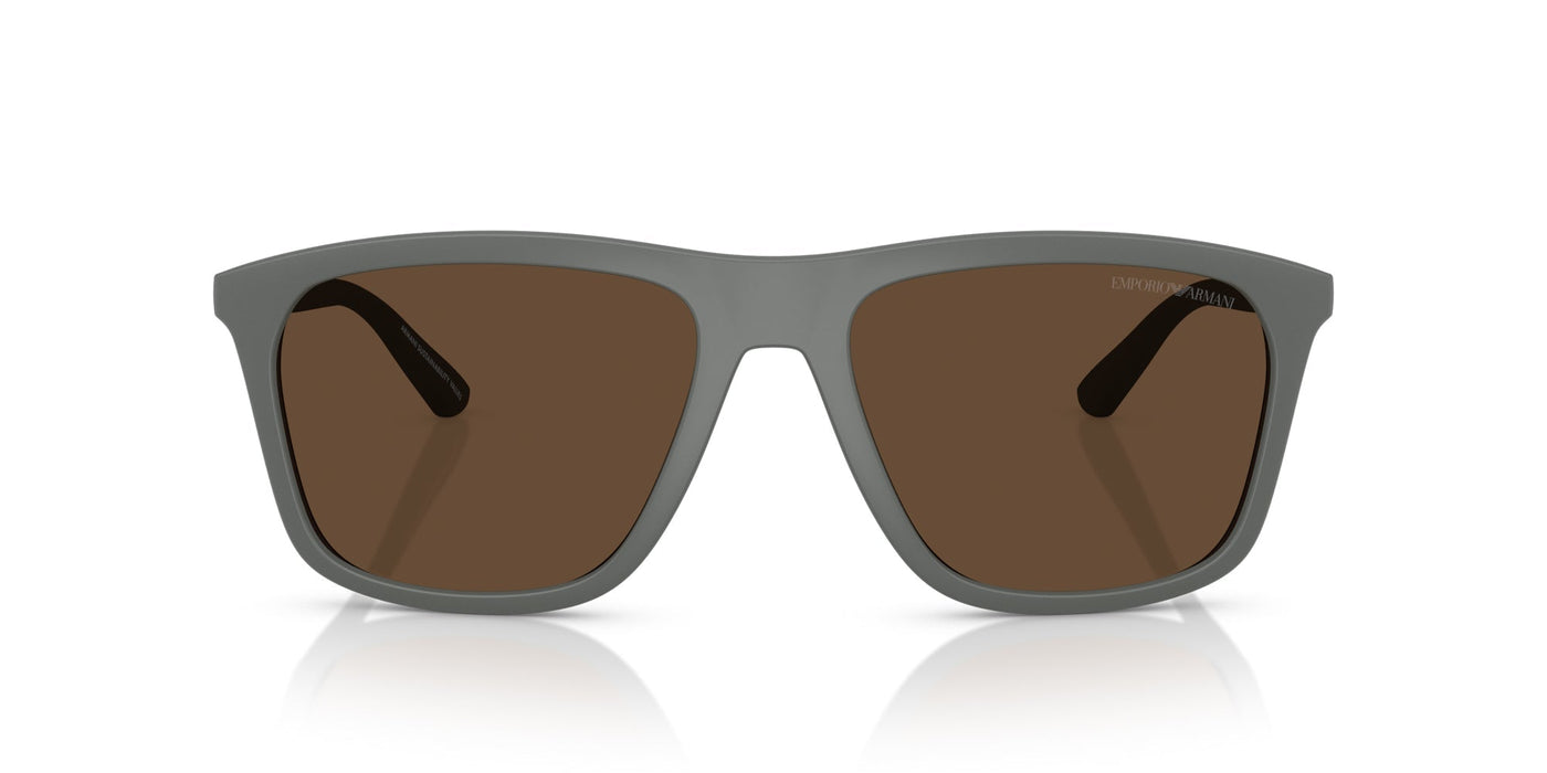 Emporio Armani EA4237 Matte Grey/Dark Brown #colour_matte-grey-dark-brown