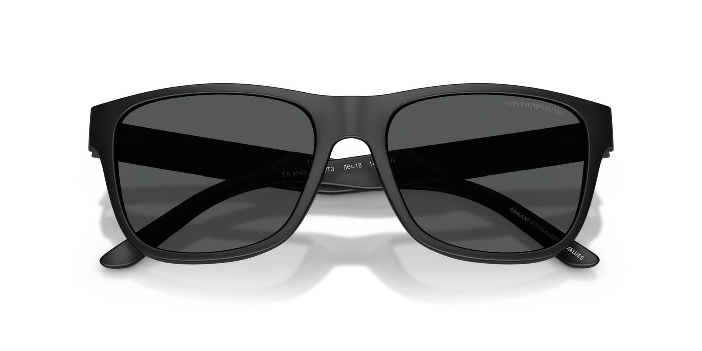 Emporio Armani EA4243 Matte Black/Dark Grey #colour_matte-black-dark-grey