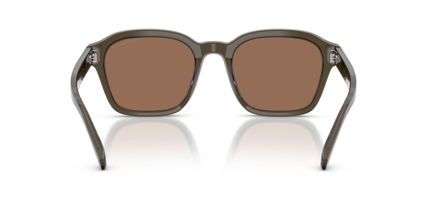 Emporio Armani EA4245U Shiny Transparent Grey/Dark Brown #colour_shiny-transparent-grey-dark-brown