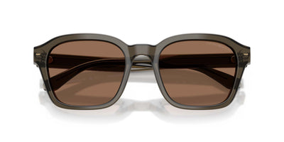 Emporio Armani EA4245U Shiny Transparent Grey/Dark Brown #colour_shiny-transparent-grey-dark-brown