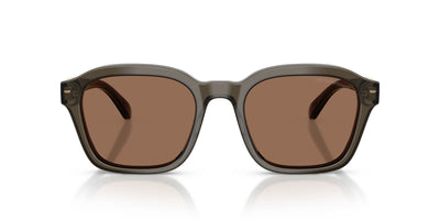 Emporio Armani EA4245U Shiny Transparent Grey/Dark Brown #colour_shiny-transparent-grey-dark-brown