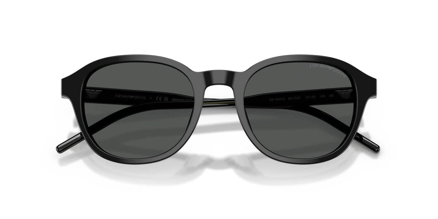 Emporio Armani EA4247U Shiny Black/Dark Grey #colour_shiny-black-dark-grey