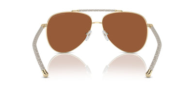 Michael Kors Portugal MK1146 Shiny Light Gold/Brown Solid #colour_shiny-light-gold-brown-solid