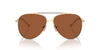 Michael Kors Portugal MK1146 Shiny Light Gold/Brown Solid #colour_shiny-light-gold-brown-solid